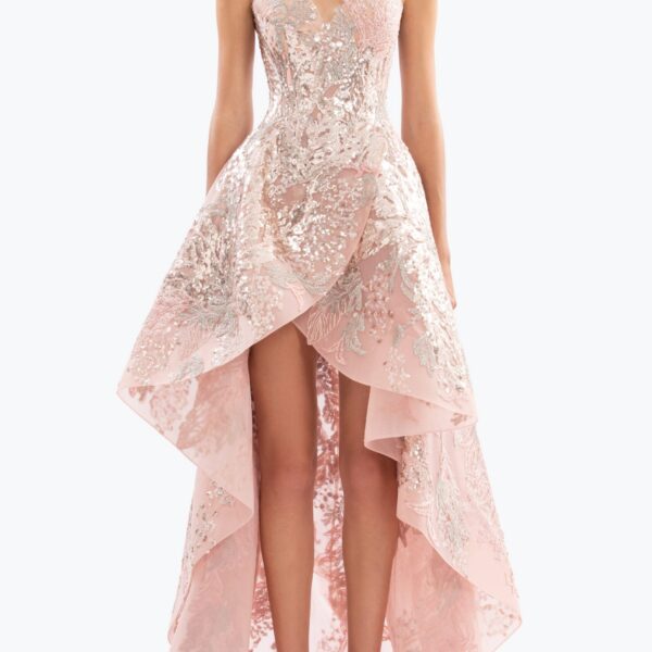 Saiid Kobeisy Embroidered high-low dress
