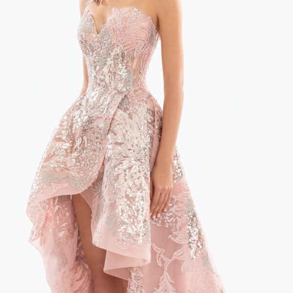 Saiid Kobeisy Embroidered high-low dress