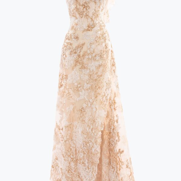 Saiid Kobeisy Embroidered one-shoulder dress