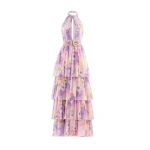 Saiid Kobeisy Floral printed long dress