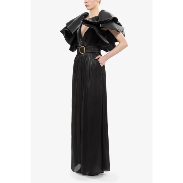 Saiid Kobeisy Flowy wide-cut pants, view 3