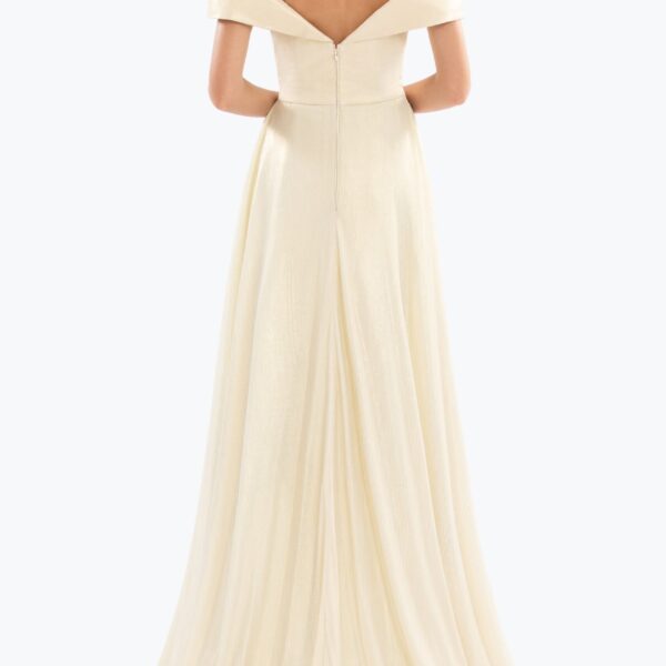 Saiid Kobeisy Gold lame off-shoulder dress