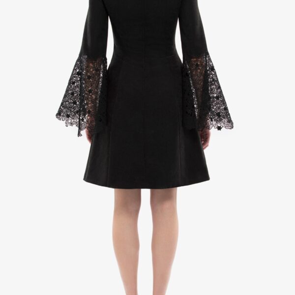 Saiid Kobeisy High neck short lace dress