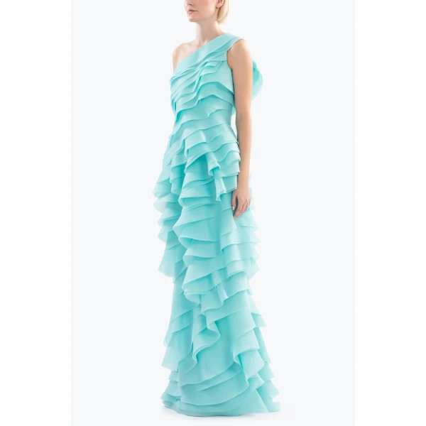 Saiid Kobeisy Layered organza dress, view 4