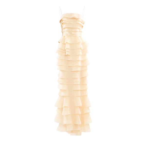 Saiid Kobeisy Layered organza long dress