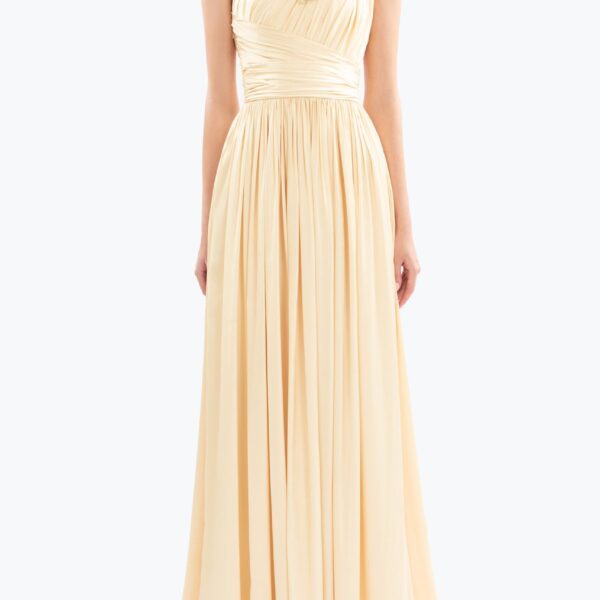Saiid Kobeisy Long coco pleated dress