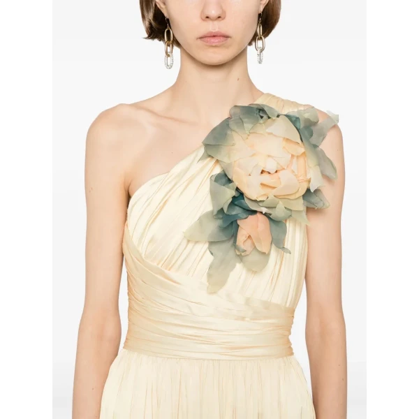 Saiid Kobeisy Long coco pleated dress, view 5