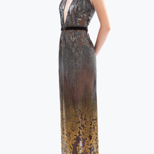 Saiid Kobeisy Long embellished fitted dress