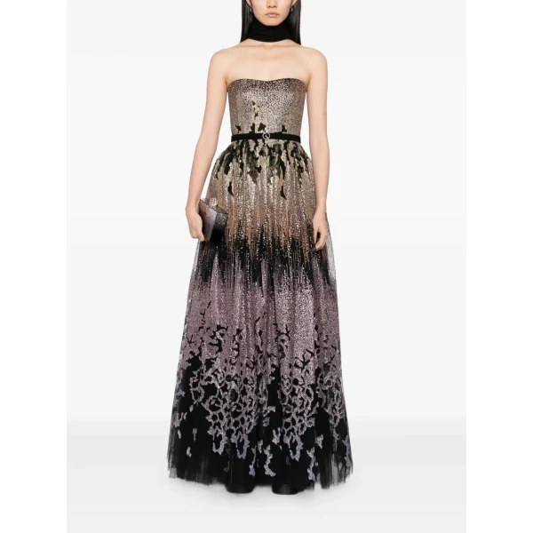 Saiid Kobeisy Long embellished gown, view 5