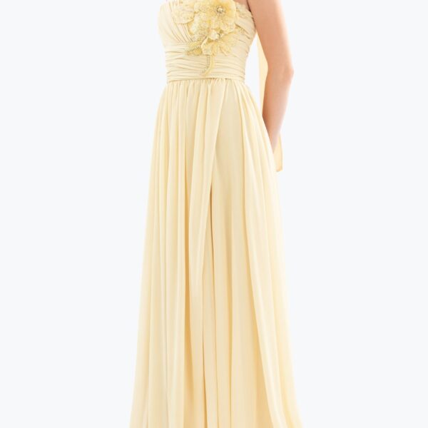 Saiid Kobeisy Long gathered dress