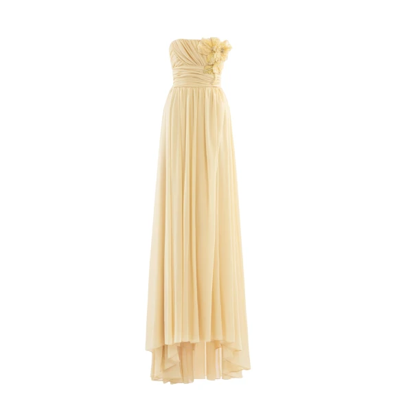 Saiid Kobeisy Long gathered dress