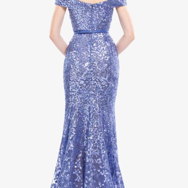 Saiid Kobeisy Off-Shoulder Sequin Embroidered Long Dress