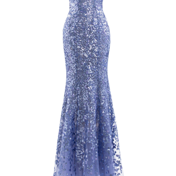 Saiid Kobeisy Off-Shoulder Sequin Embroidered Long Dress
