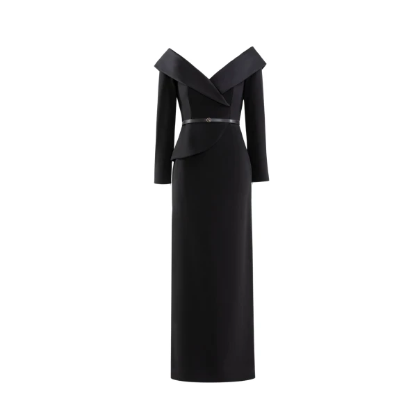 Saiid Kobeisy Off-shoulder crepe midi dress