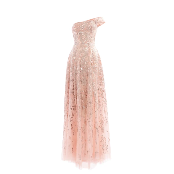 Saiid Kobeisy Off-shoulder long embroidered dress