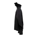 Saiid Kobeisy One-Shoulder Velvet and Satin Dress