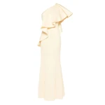 Saiid Kobeisy Ruffled scuba long dress