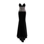 Saiid Kobeisy Strapless Dress with Embroidered Detailing