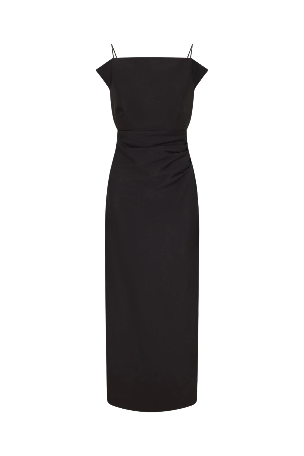 Shona-Joy-Otis-Draped-High-Neck-Midi-Dress-Black-2025-coveti39970_nobg Shona Joy Black Dresses