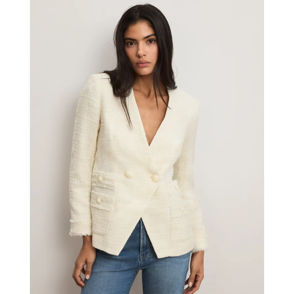 Veronica Beard Dietz Wax-Coated Field Coat, view 2