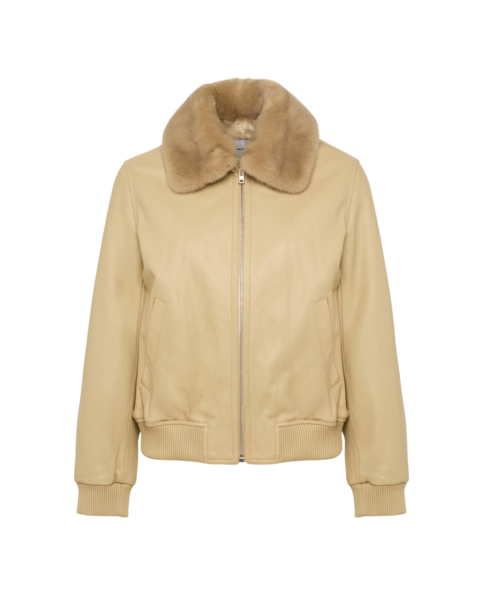 Yves-Salomon-Lamb-leather-bomber-jacket-with-removable-mink-collar16177_nobg Woman wearing Yves Salomon shearling fur coat – luxury outerwear at Coveti