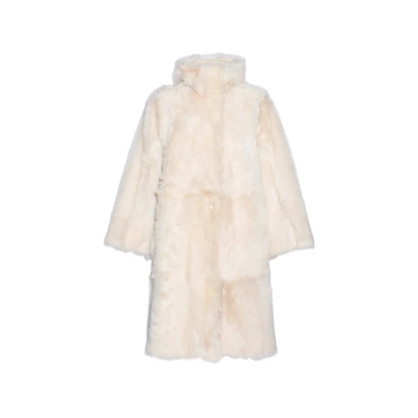 Long Toscana lambskin parka styled coat