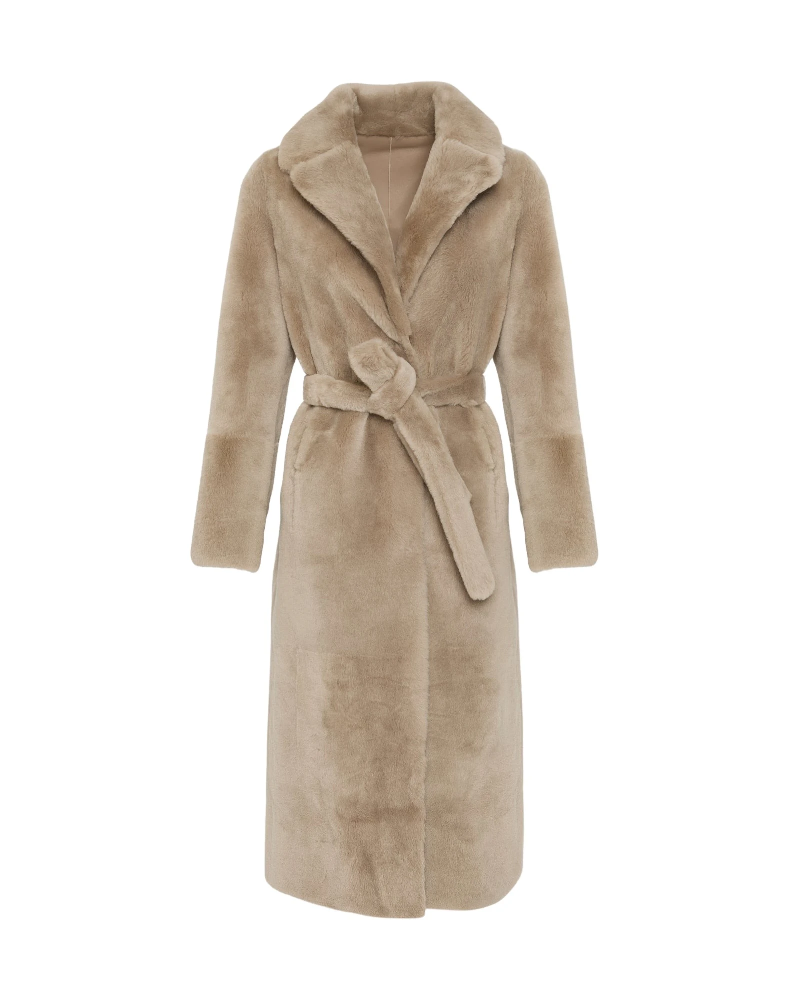 Yves-Salomon-Long-reversible-belted-shearling-coat37238_nobg Woman wearing Yves Salomon shearling fur coat – luxury outerwear at Coveti