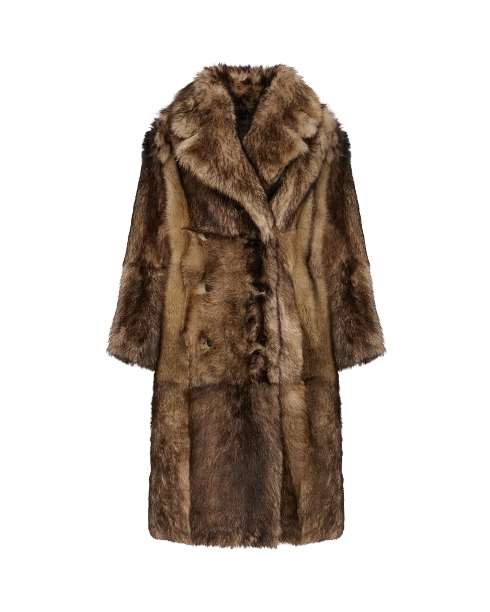Yves Salomon Reversible long coat in Tuscan lambskin Folk