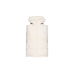 Yves-Salomon-Reversible-long-haired-lambskin-gilet15244_nobg Woman wearing Yves Salomon shearling fur coat – luxury outerwear at Coveti