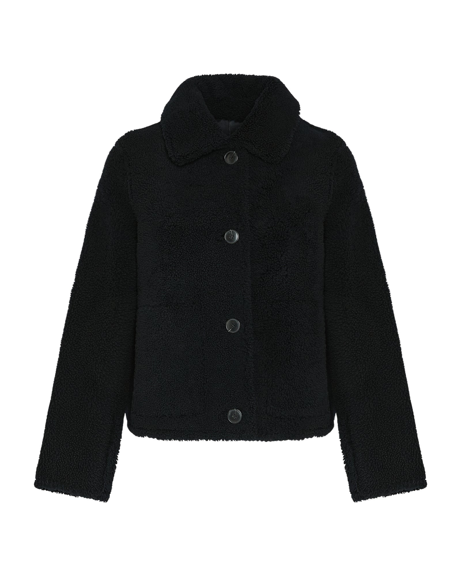 Yves Salomon Short butonned jacket in Merino lambskin