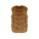 Yves-Salomon-Sleeveless-fox-gilet28712_nobg Woman wearing Yves Salomon shearling fur coat – luxury outerwear at Coveti