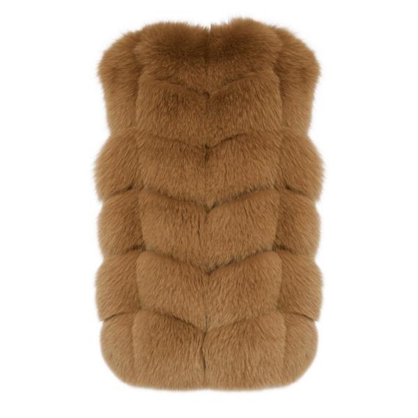 Woman wearing Yves Salomon shearling fur coat – luxury outerwear at Coveti