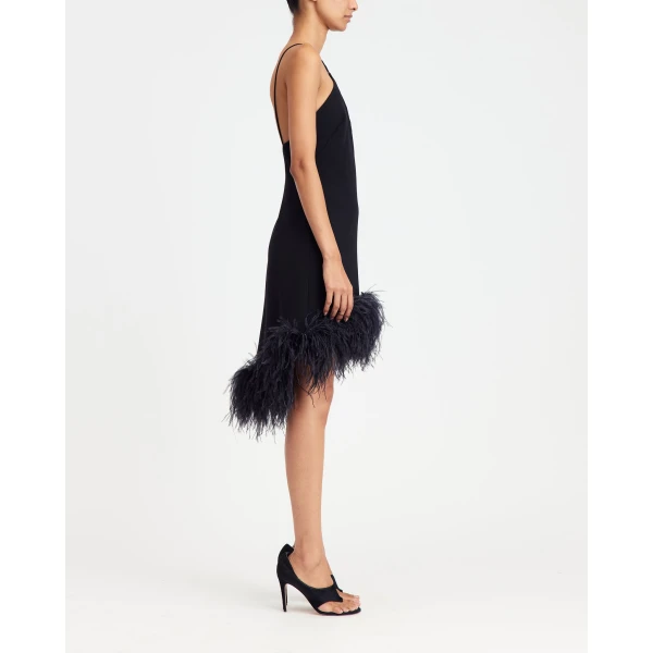Elevate your elegance in this 16Arlington  from the luxury feather dress edit