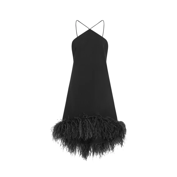 Elevate your elegance in this 16Arlington  from the luxury feather dress edit