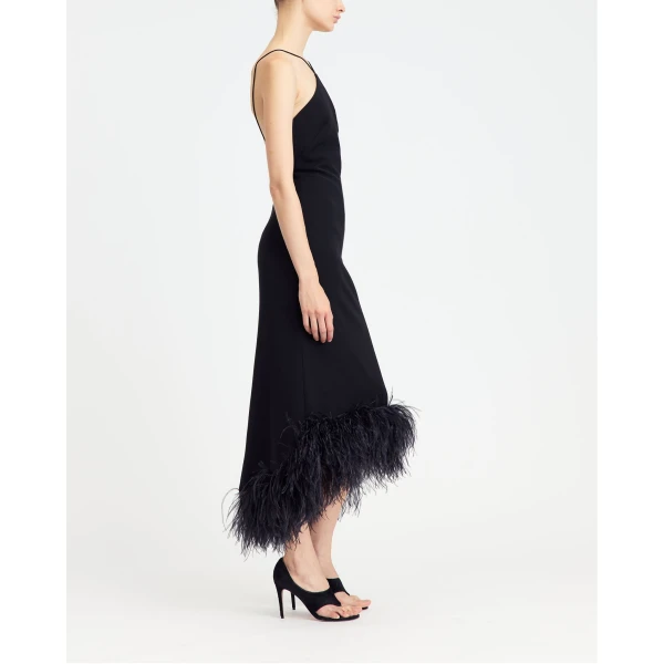Elevate your elegance in this 16Arlington  from the luxury feather dress edit