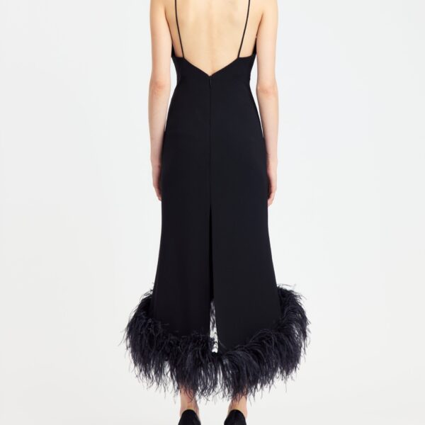 Elevate your elegance in this 16Arlington  from the luxury feather dress edit