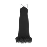 Elevate your elegance in this 16Arlington  from the luxury feather dress edit