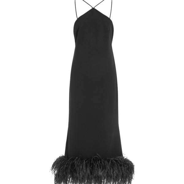 Elevate your elegance in this 16Arlington  from the luxury feather dress edit