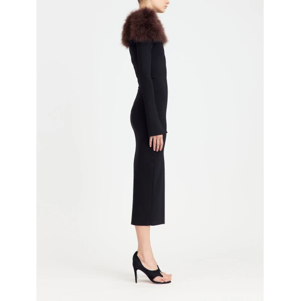 Elevate your elegance in this 16Arlington  from the luxury feather dress edit