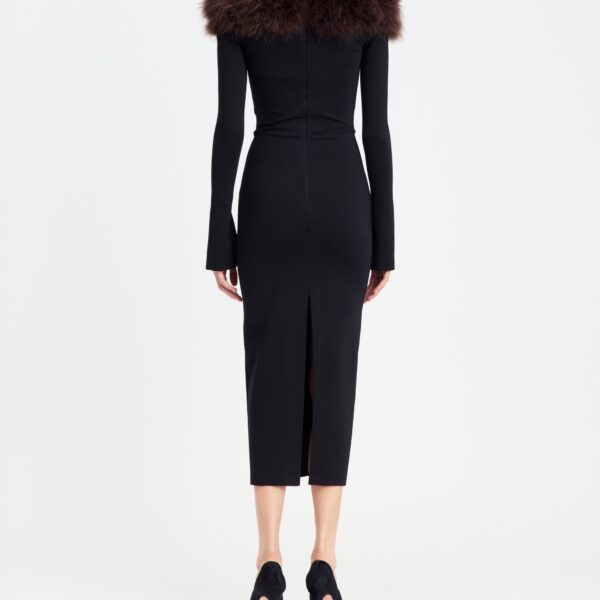 Elevate your elegance in this 16Arlington  from the luxury feather dress edit