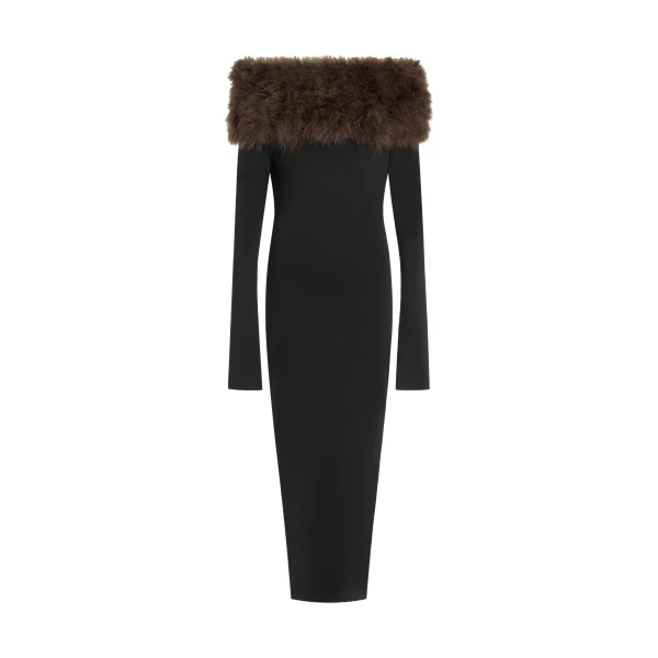 Elevate your elegance in this 16Arlington  from the luxury feather dress edit