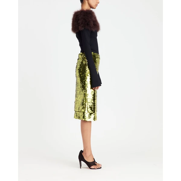 Elevate your elegance in this 16Arlington  from the luxury feather dress edit