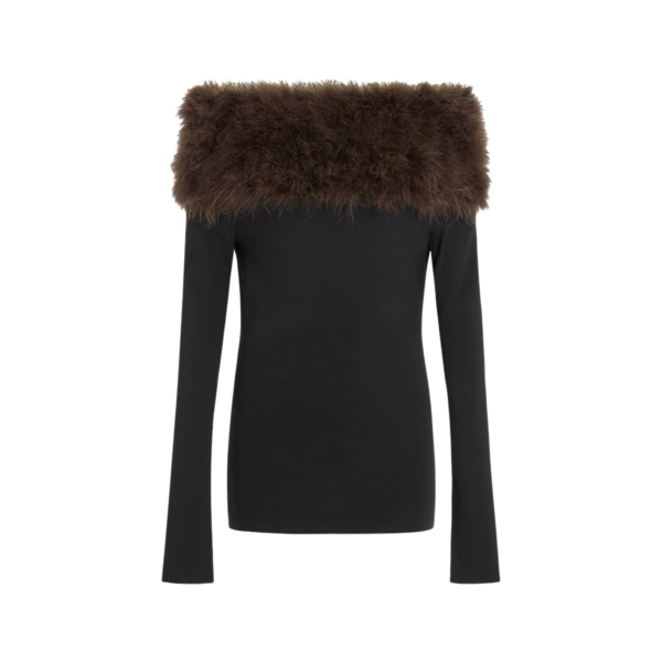 Elevate your elegance in this 16Arlington  from the luxury feather dress edit