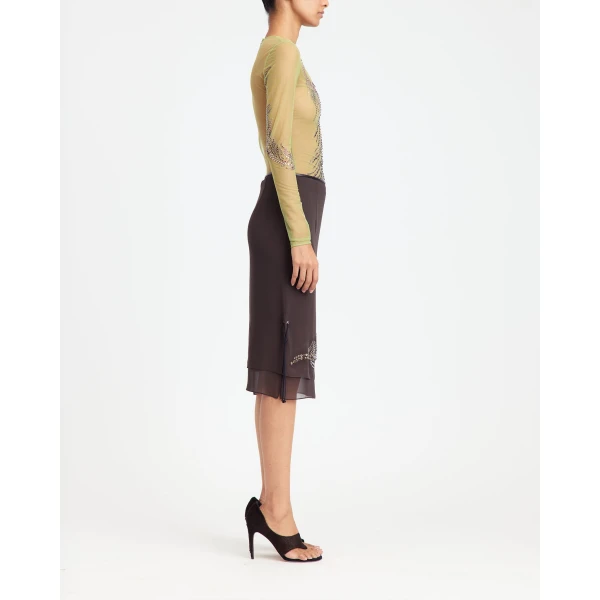 Elevate your elegance in this 16Arlington  from the luxury feather dress edit