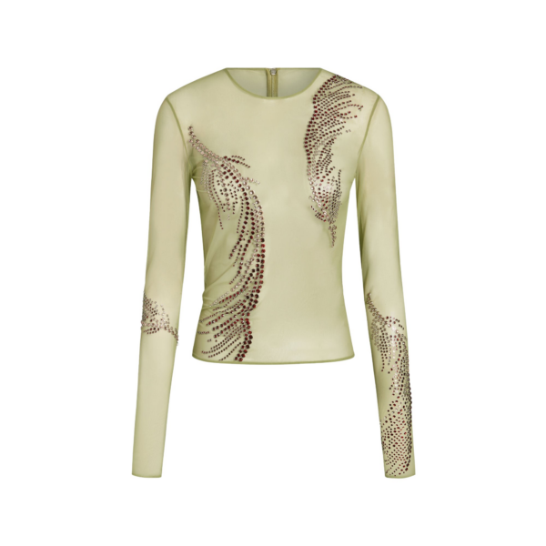 Elevate your elegance in this 16Arlington  from the luxury feather dress edit