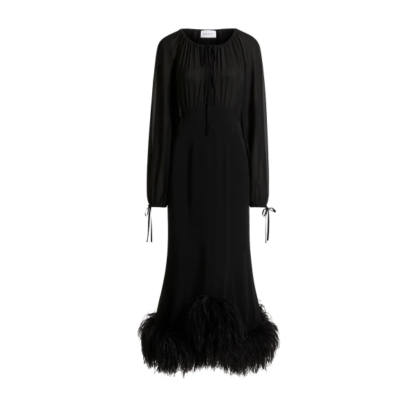 Elevate your elegance in this 16Arlington  from the luxury feather dress edit