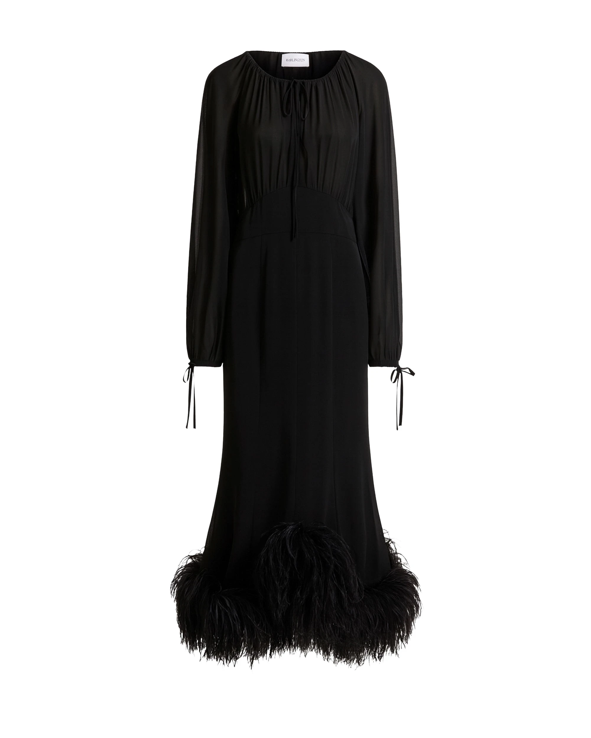 16Arlington-Davis-Midi-Dress-In-Chiffon-coveti49674_nobg Elevate your elegance in this 16Arlington from the luxury feather dress edit