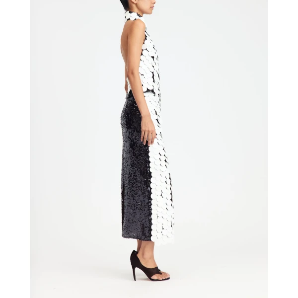 Elevate your elegance in this 16Arlington  from the luxury feather dress edit