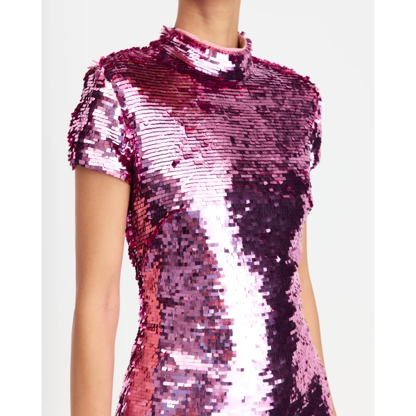 16Arlington Iona Mini Dress In Square Sequin, view 5