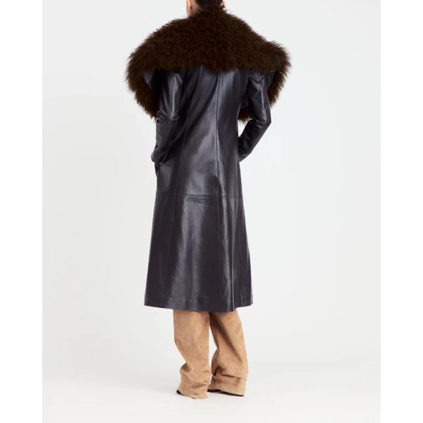 16Arlington Luisa Coat In Leather, view 4
